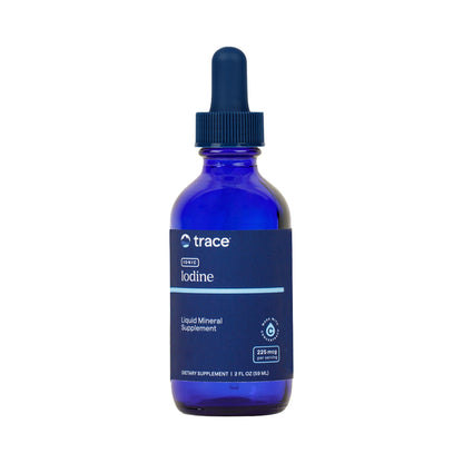 Trace Minerals Ionic Iodine – flüssiges Jod 225 mcg mit ConcenTrace – 59 ml