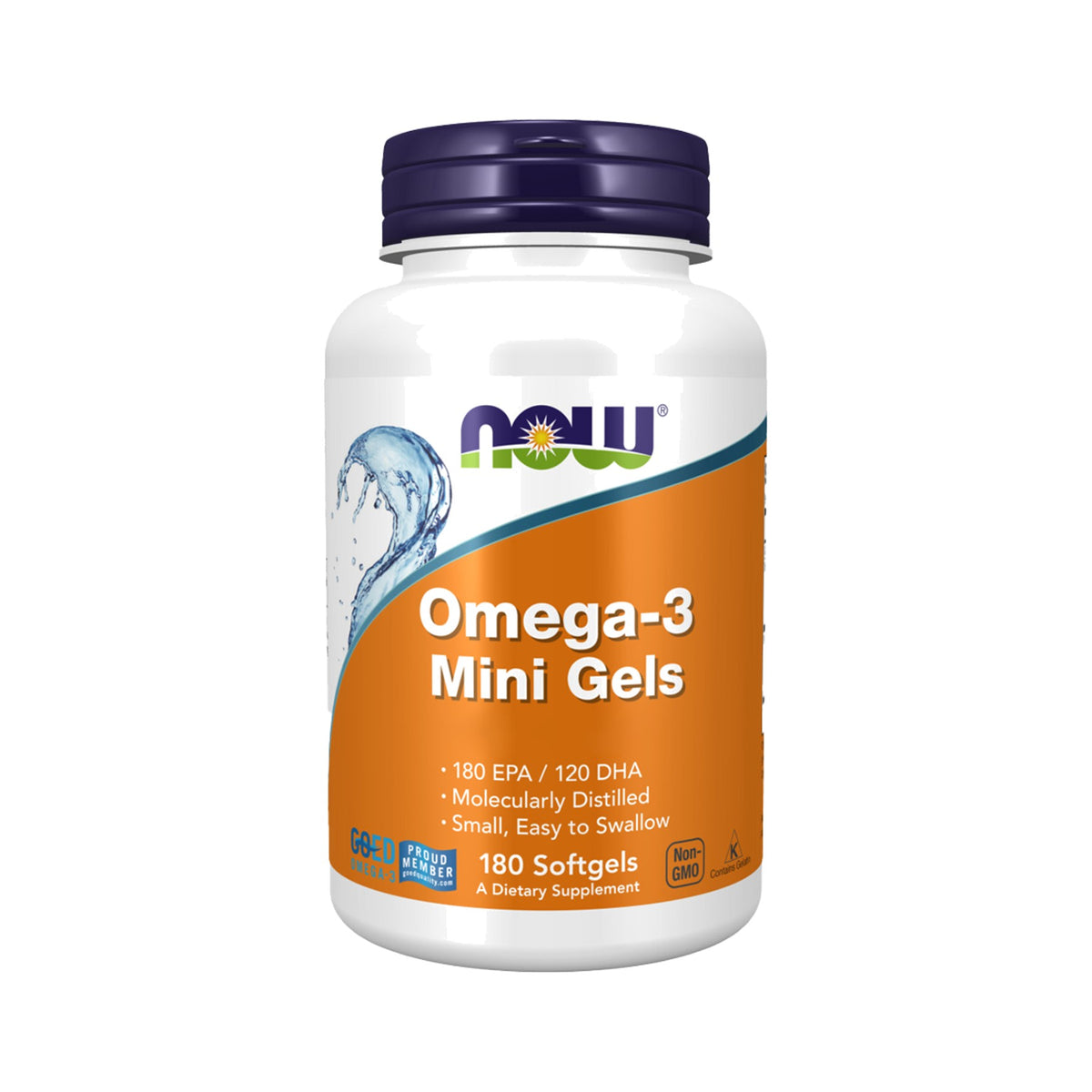 NOW Foods Omega-3 Mini Gels – Fischöl in kleinen Softgels