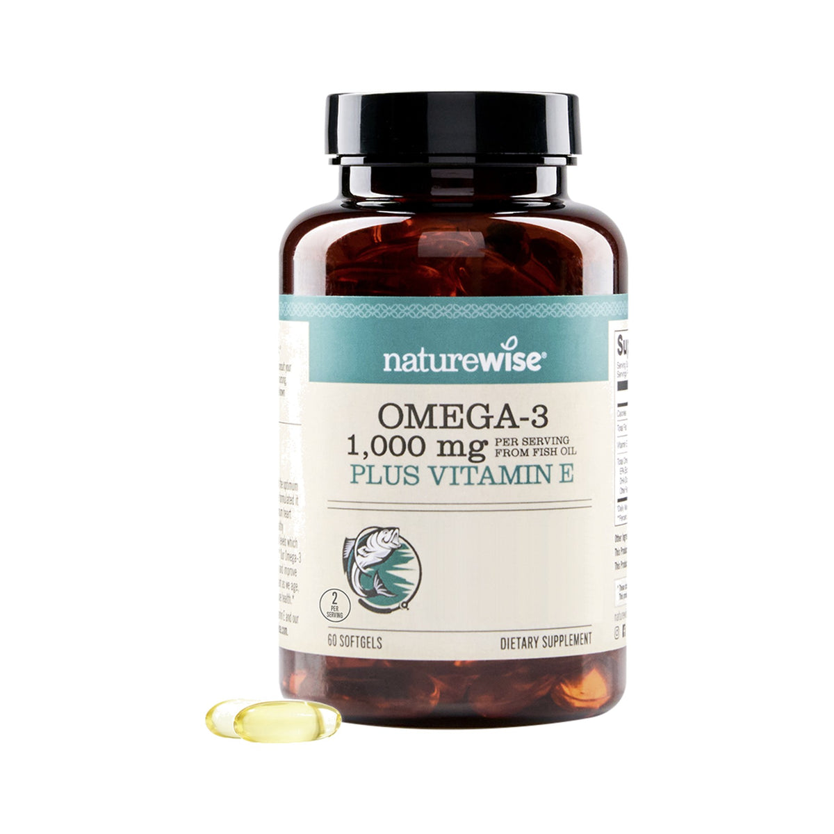 NatureWise Omega-3 Fischöl + Vitamin E