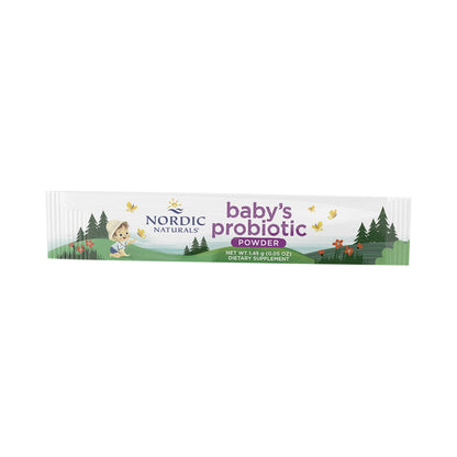 Nordic Naturals Baby's Probiotic Powder – 4 Mrd. KBE, 2 Stämme, ab 6 Monaten – 30 Beutel