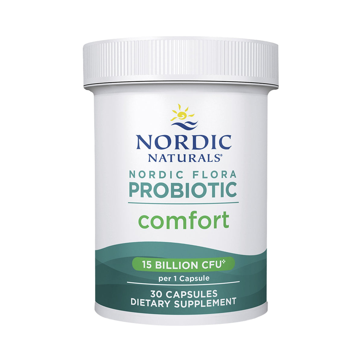 Nordic Naturals Nordic Flora Probiotic Comfort – 13 Stämme, 15 Mrd. KBE & FOS – 30 Kapseln