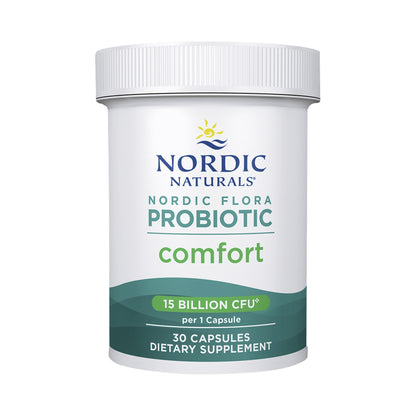 Nordic Naturals Nordic Flora Probiotic Comfort – 13 Stämme, 15 Mrd. KBE & FOS – 30 Kapseln