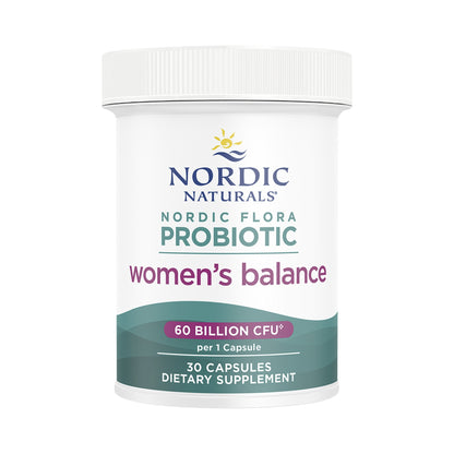 Nordic Naturals Flora Probiotic Women – 12 Stämme, 60 Mrd. KBE & FOS – 30 Kapseln