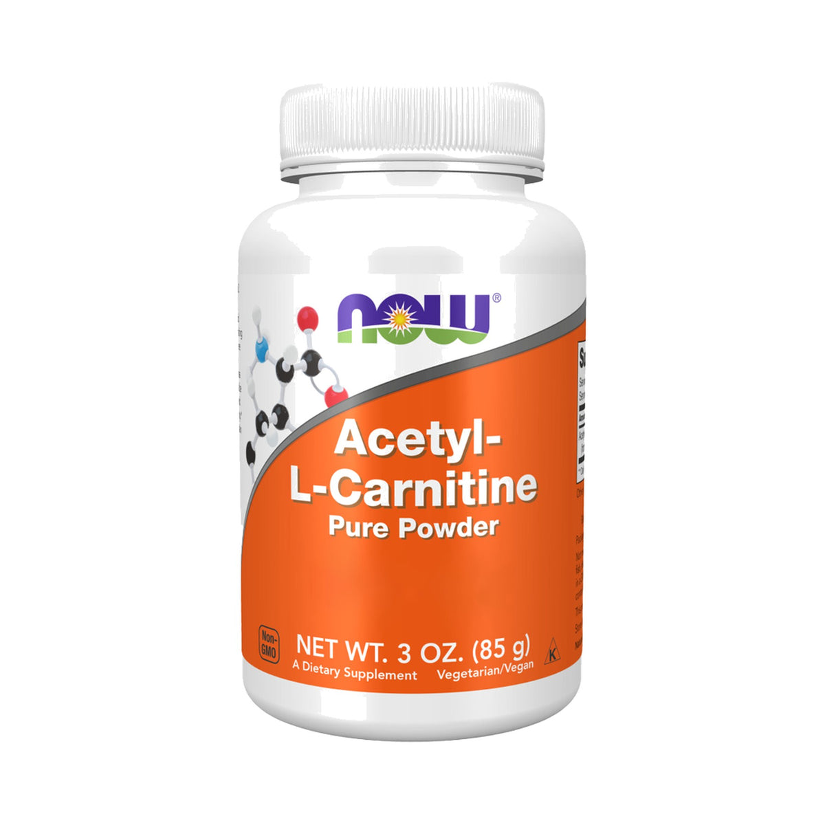NOW Foods Acetyl-L-Carnitine Pure Powder 85 g – Acetyl-L-Carnitin Pulver als Nahrungsergänzung