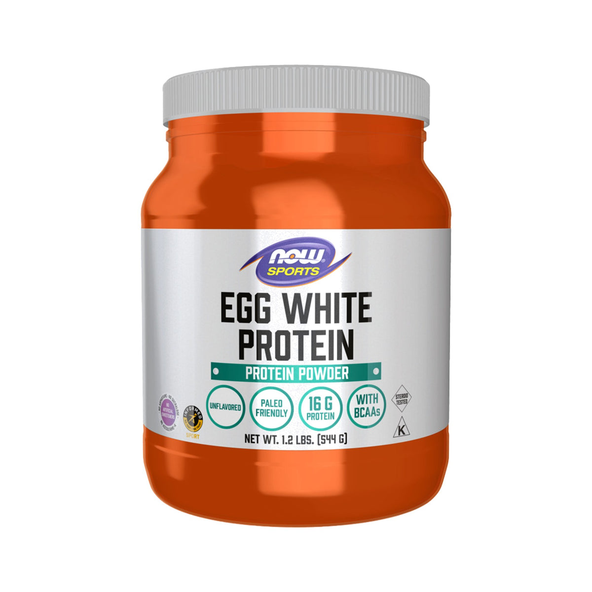 NOW Foods Egg White Protein Unflavored Pulver – Eiklarprotein