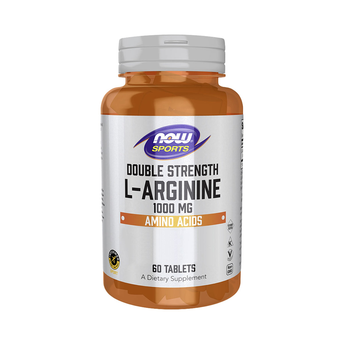 NOW Foods L-Arginine 1000 mg Double Strength Tabletten 60 Tabletten – L-Arginin Tabletten als Nahrungsergänzung