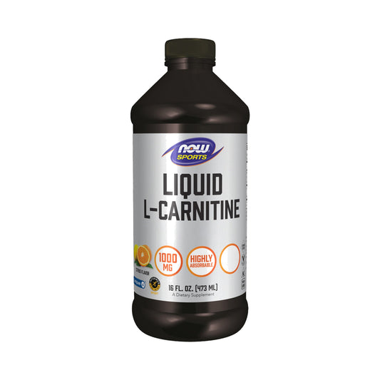 NOW Foods L-Carnitine Liquid 1000 mg Zitrus 473 ml – L-Carnitin Flüssigkonzentrat als Nahrungsergänzung