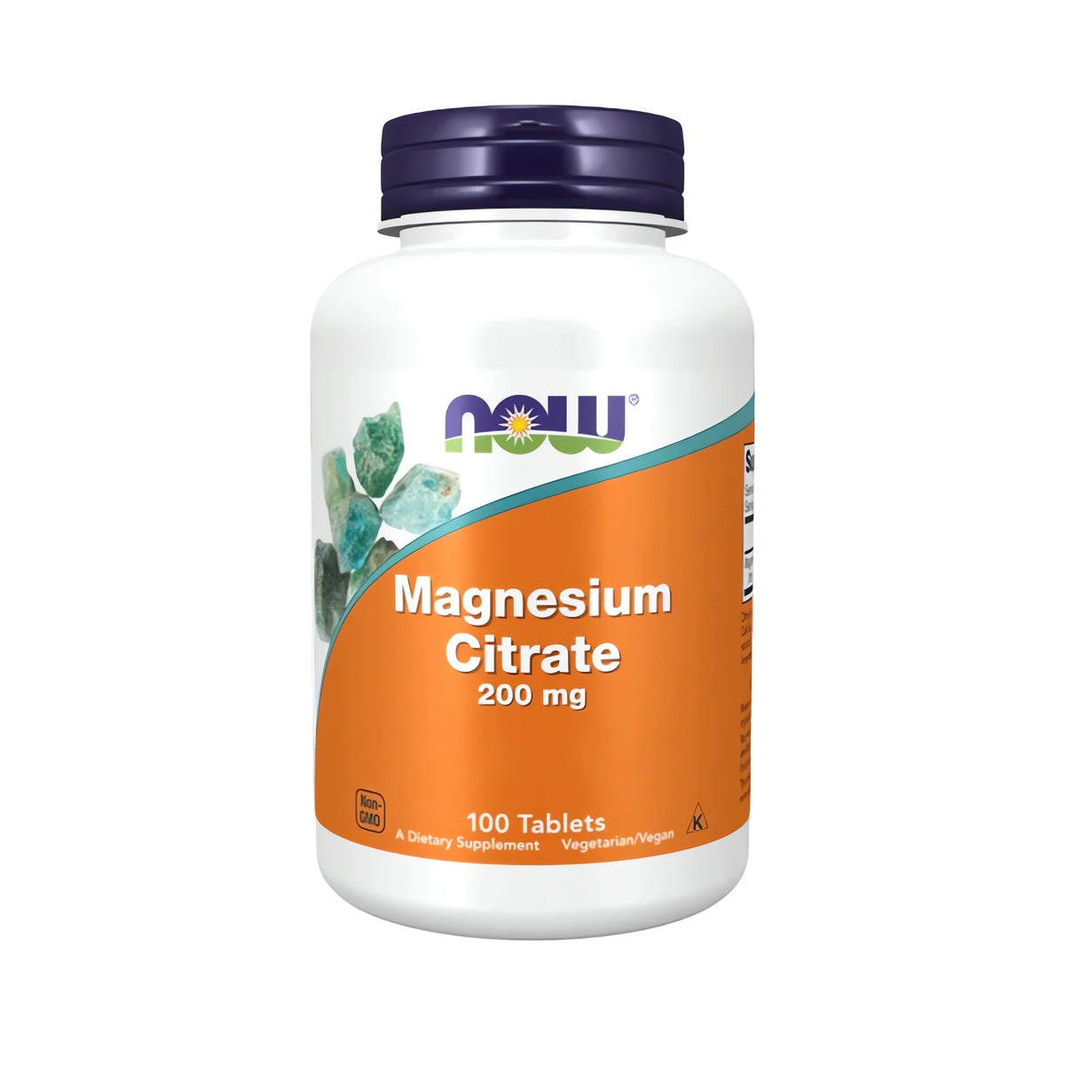 NOW Foods Magnesium Citrate 200 mg Tabletten – hochdosiertes Magnesium Supplement mit hoher Bioverfügbarkeit für Muskeln, Nerven und Energie
