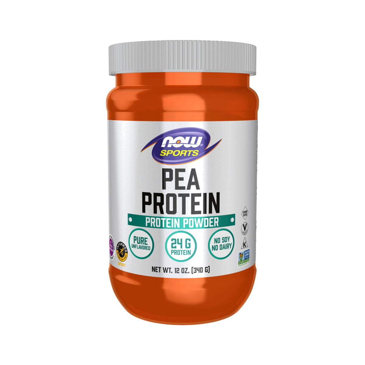NOW Foods Pea Protein Pure Unflavored Pulver – Erbsenproteinisolat