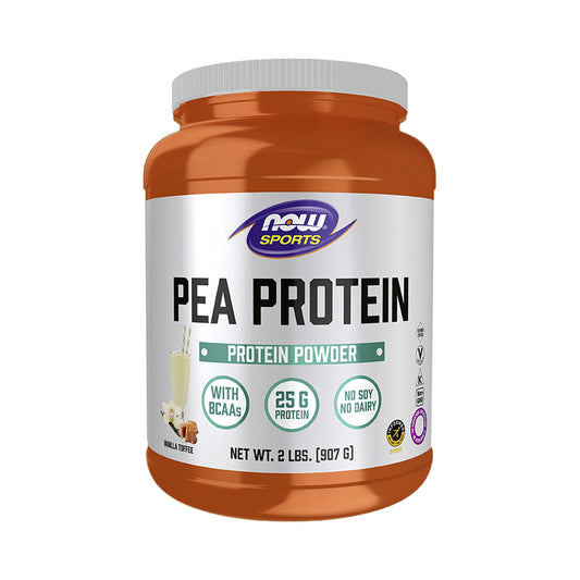 NOW Foods Pea Protein Vanilla Toffee Pulver