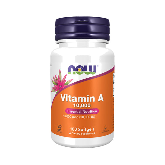 NOW Foods Vitamin A 10.000 IE 100 Softgels – Vitamin A Nahrungsergänzung von NOW Foods, Vitamin A 10000 IE