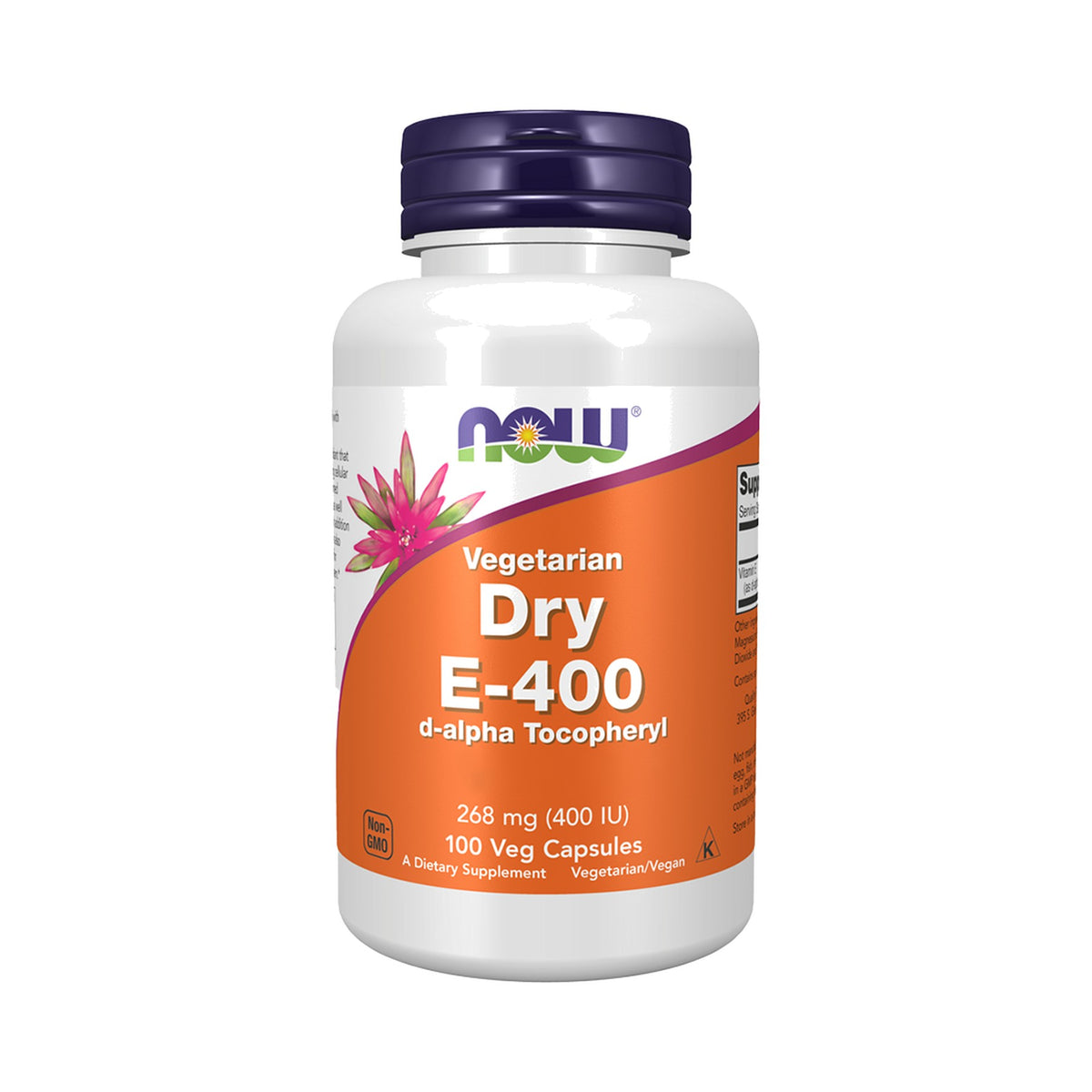 NOW Foods Vitamin E-400 Dry 100 Kapseln – Vitamin E Nahrungsergänzung von NOW Foods, Vitamin E vegan
