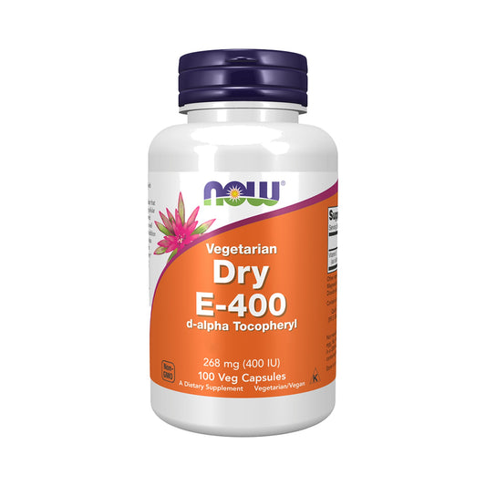 NOW Foods Vitamin E-400 Dry 100 Kapseln – Vitamin E Nahrungsergänzung von NOW Foods, Vitamin E vegan