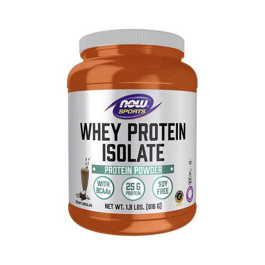 NOW Foods Whey Protein Isolate Creamy Chocolate Pulver