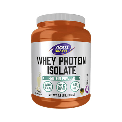 NOW Foods Whey Protein Isolate Creamy Vanilla Pulver