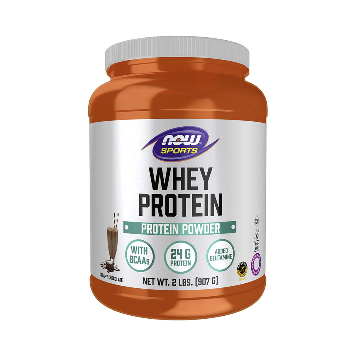 NOW Foods Whey Protein (Konzentrat & Isolat) Creamy Chocolate Pulver