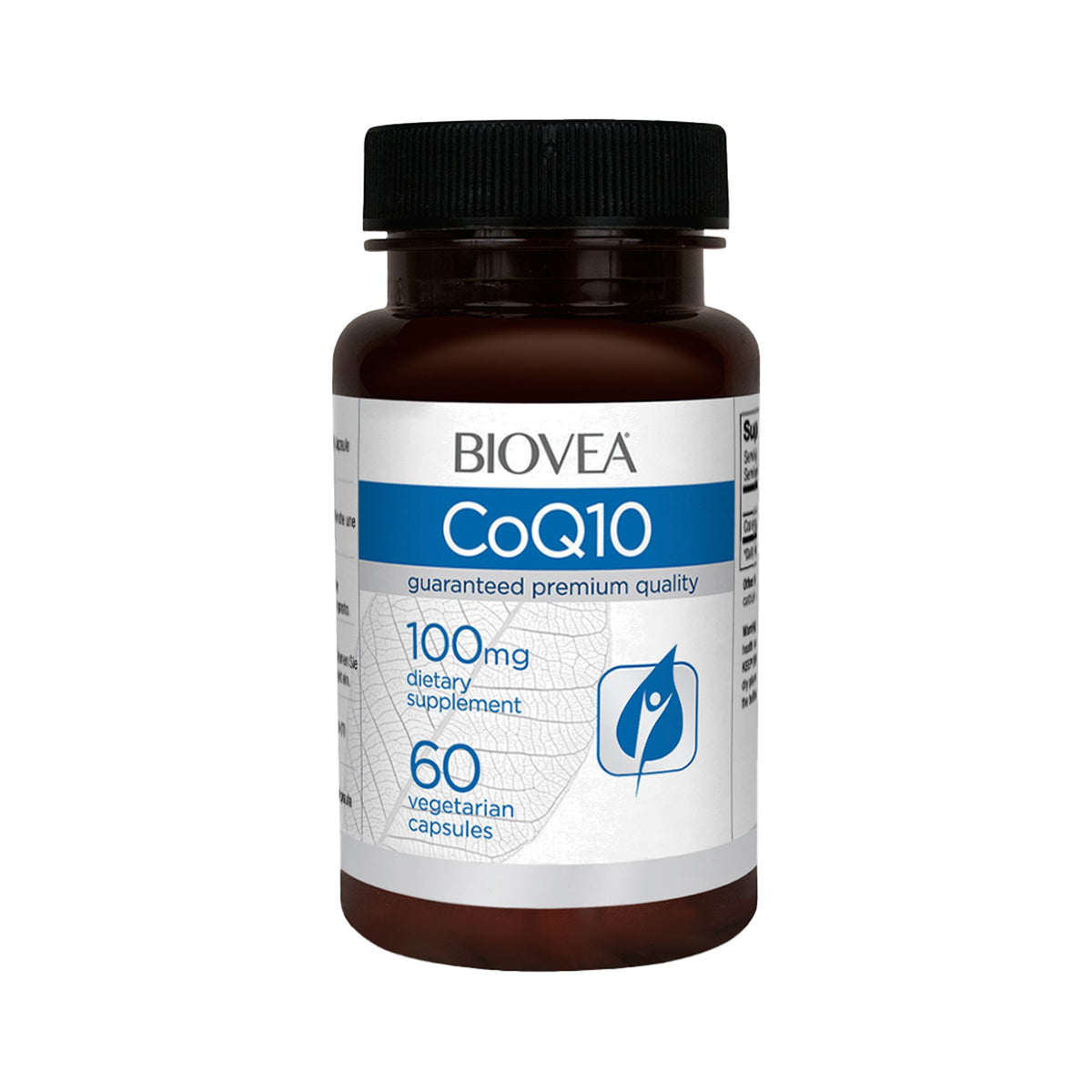 CoEnzym Q10 100 mg Kapseln Biovea – Ubichinon Antioxidans hochdosiert, 60 Vegetarische Kapseln