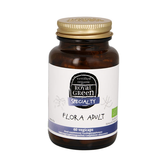 Royal Green Flora Adult BIO – 20 Bakterienstämme, Bio-Akaziengummi – 60 Kapseln