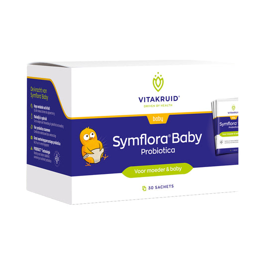 Vitakruid Symflora® Baby – 4 Bifidobakterien-Arten, 1 Mrd. KBE pro Beutel – Pulver für Mutter & Baby – 30 g