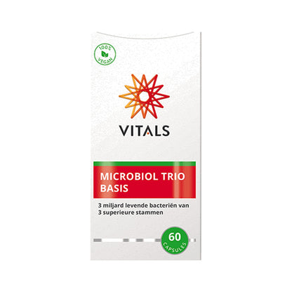 Vitals Microbiol Trio Basic – 60 Kapseln mit LGG®, LA-5® & BB-12®, 3 Mrd. KBE, vegan