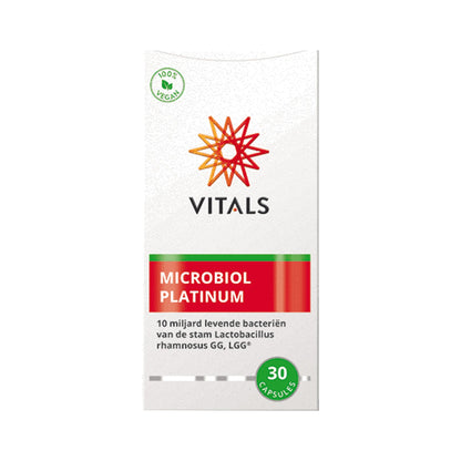 Vitals Microbiol Platinum – 30 Kapseln mit Lactobacillus rhamnosus GG (LGG®), 10 Mrd. KBE, vegan