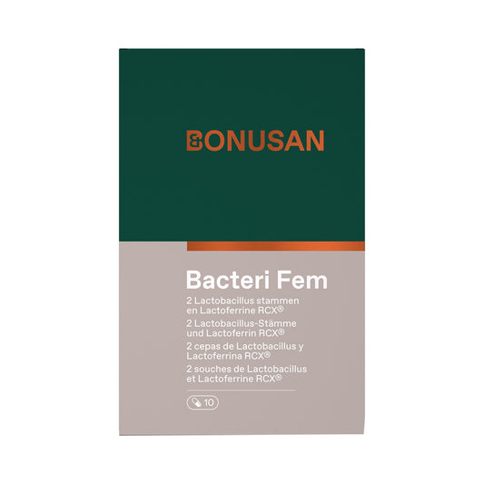 Bonusan Probiotikum mit Lactoferrin – L. acidophilus La-14 & L. rhamnosus HN001 – 5 Mrd. KBE – 10 Kapseln