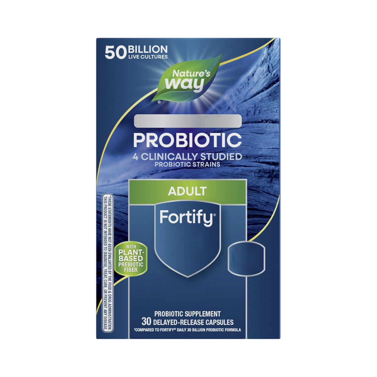 Nature's Way Probiotikum 50 Mrd. KBE – Mehrstamm-Mischung mit Chicorée-Wurzelfaser, vegane Kapseln, 30 Kapseln