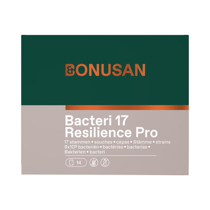 Bonusan Bacteri 17 – Probiotikum mit 17 Bakterienstämmen und Inulin, 8 x 10⁹ KBE pro Sachet, 14 / 28 Sachets