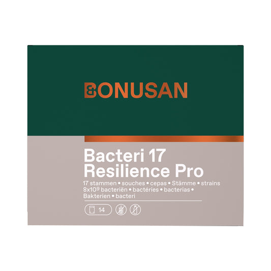 Bonusan Bacteri 17 – Probiotikum mit 17 Bakterienstämmen und Inulin, 8 x 10⁹ KBE pro Sachet, 14 / 28 Sachets