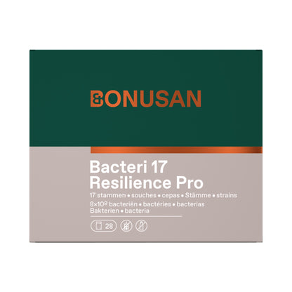 Bonusan Bacteri 17 – Probiotikum mit 17 Bakterienstämmen und Inulin, 8 x 10⁹ KBE pro Sachet, 14 / 28 Sachets