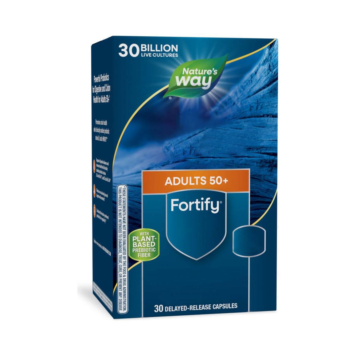 Nature's Way Fortify Probiotikum 50+ Packung Seitenansicht