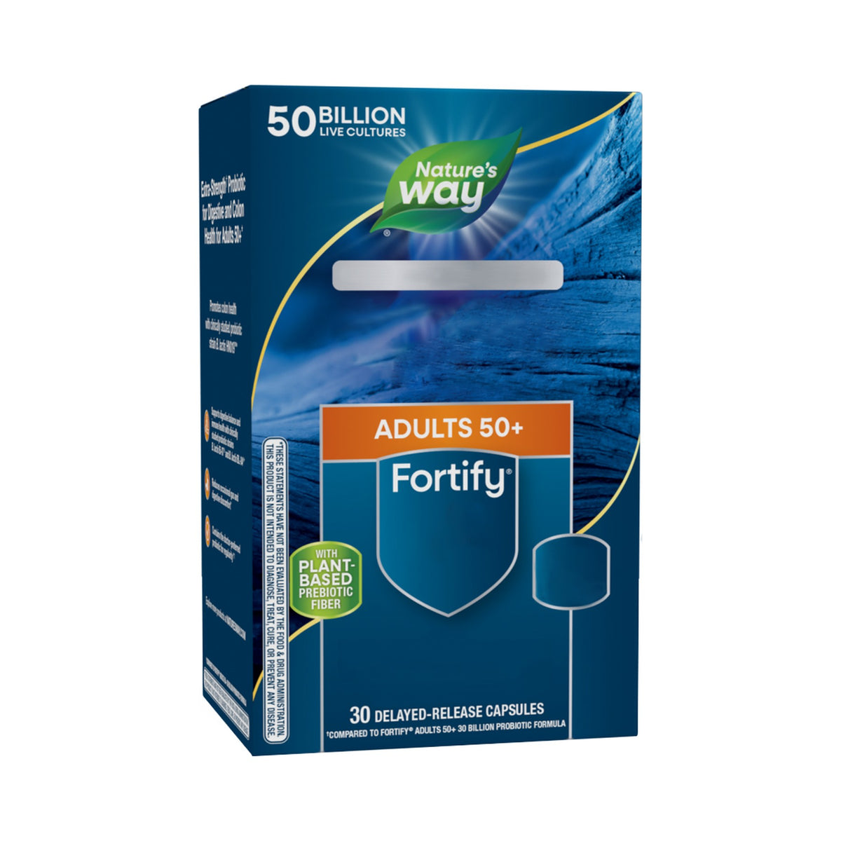Nature's Way Fortify Probiotikum 50+ Extra Packung Seitenansicht