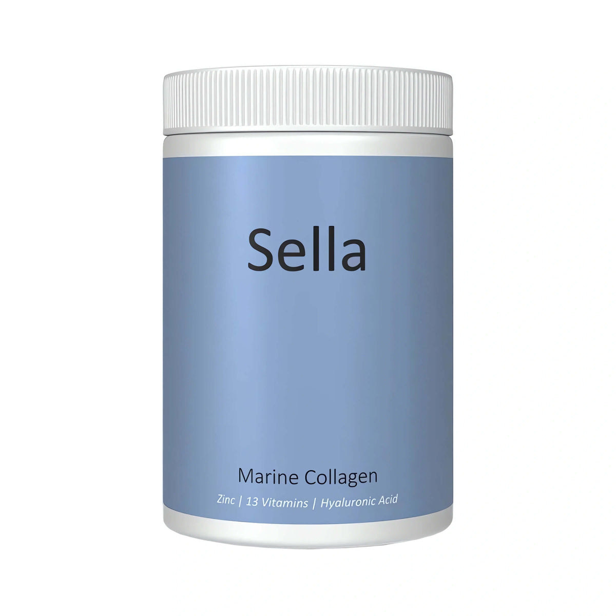 SELLA Marine Collagen mit Fischkollagen, Hyaluronsäure, Vitamin C und Zink – hochwertiges marines Kollagen Pulver für Haut, Haare, Nägel, Gelenke und Bindegewebe.
