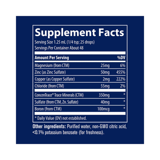 Trace Minerals Ionisches Zink Flüssig – 59 ml