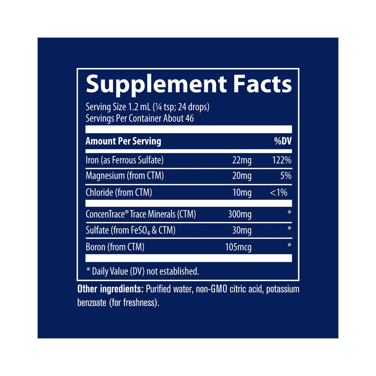 Trace Minerals Liquid Ionic Iron – 56 ml