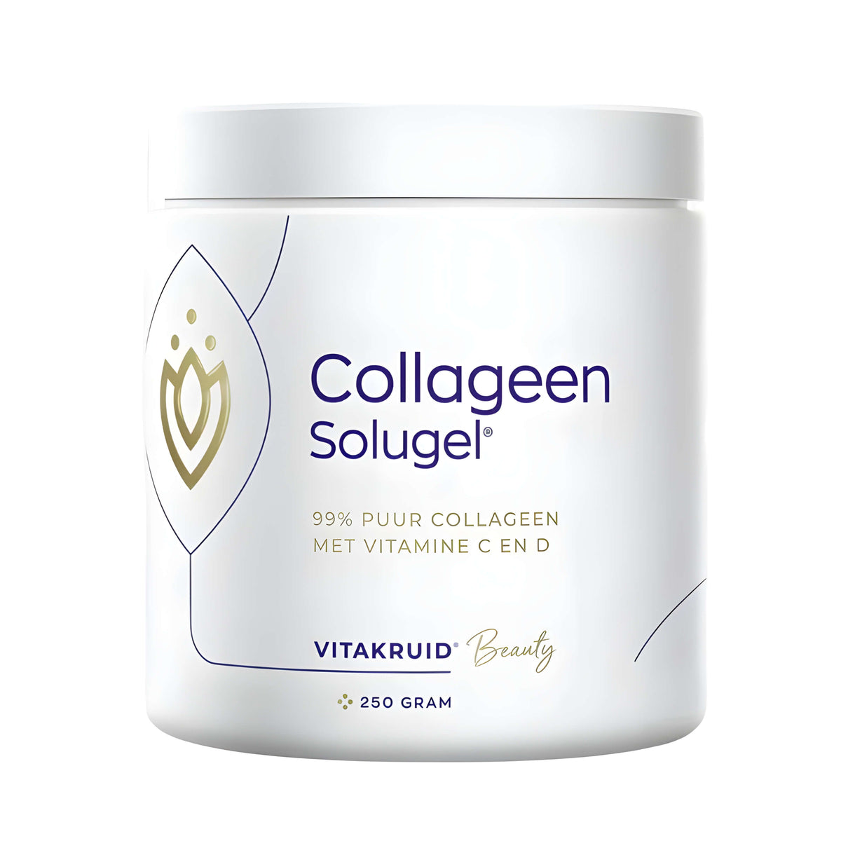 Vitakruid Collagen Solugel® Powder Tropical mit hydrolysiertem Rinderkollagen, Vitamin C und Vitamin D3 – Kollagen Pulver für Haut, Gelenke und Bindegewebe.