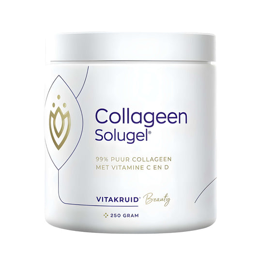 Vitakruid Collagen Solugel® Powder Tropical mit hydrolysiertem Rinderkollagen, Vitamin C und Vitamin D3 – Kollagen Pulver für Haut, Gelenke und Bindegewebe.
