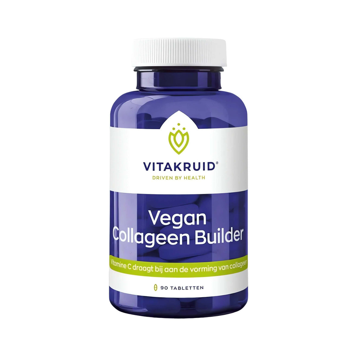Vitakruid Vegan Collagen Builder mit VeCollal®, Vitamin C, Vitamin D3 und Zink – veganer Kollagen Booster in Tablettenform für die Unterstützung der Kollagenbildung, Haut, Haare und Nägel.
