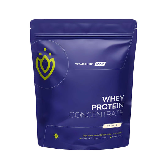 Vitakruid Whey Protein mit Molkenprotein, BCAA und essenziellen Aminosäuren – hochwertiges Proteinpulver für Proteinshake, Muskelaufbau, Sporternährung, Fitnessstudio und Regeneration nach dem Training.