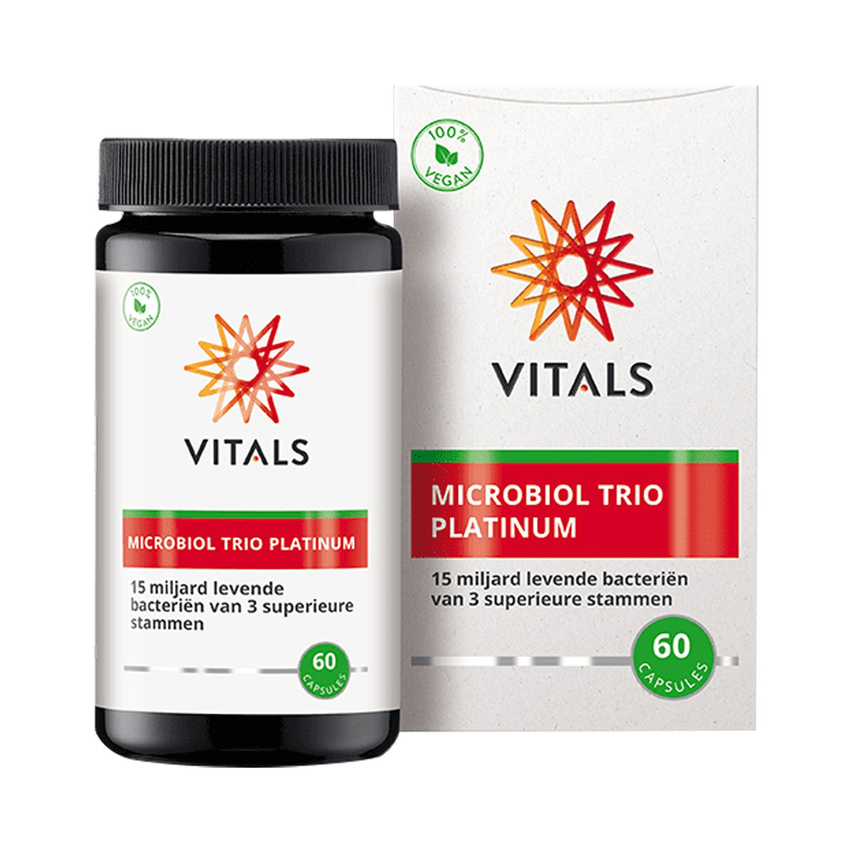 Vitals Microbiol Trio Platinum – 3 Stämme, 15 Mrd. KBE pro Kapsel – 60 vegane Kapseln