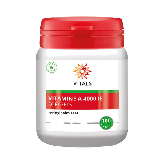 Vitals Vitamin A 4000 IE 100 Softgels – Vitamin A Nahrungsergänzung von Vitals, Vitamin A vegan